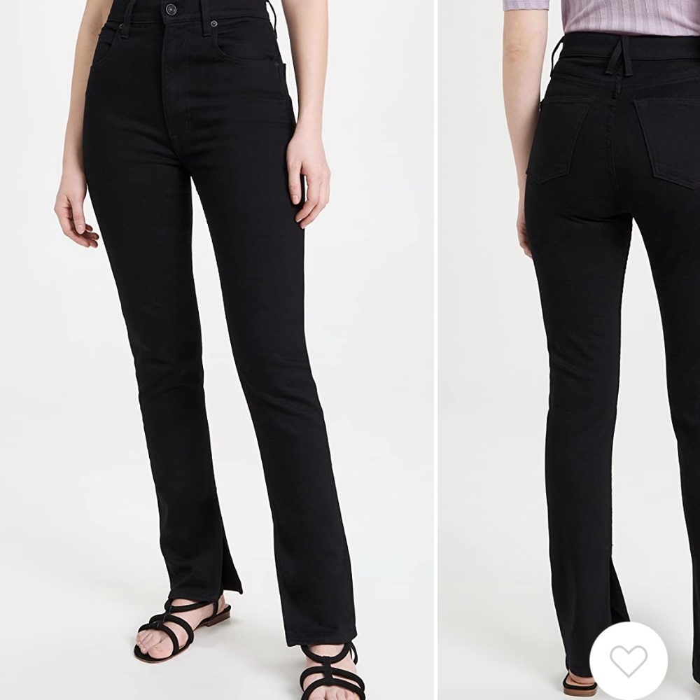 SLVRLAKE denim beatnik split jeans
